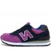 Кроссовки New Balance женские 574 без сетки Navy (Purple)