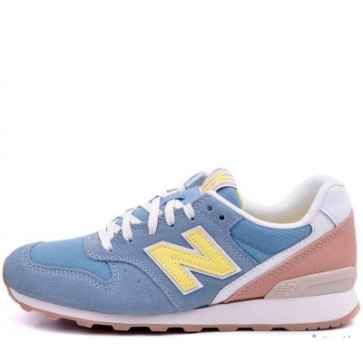 Кроссовки New Balance 996 голубые с желтые