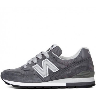 Кроссовки New Balance 996 темно-серые с белым 