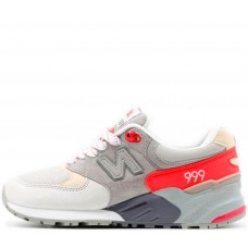 Кроссовки New Balance 999 белый с красно-серым