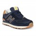 Мужские кроссовки New Balance 574 Suede Pack темно-синие