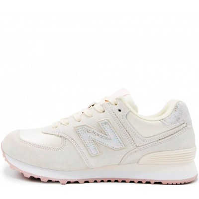 Кроссовки женские New Balance 574 Shattered Pearl бежевые