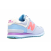 New Balance кроссовки 574 Dim Blue (Coral/Purple)