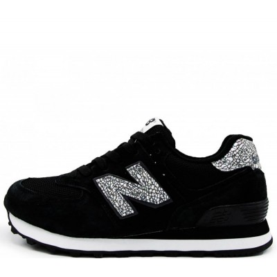 Кроссовки женские New Balance 574 Shattered Pearl черные