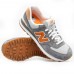 New Balance кроссовки 574 Premium серые с оранжевым