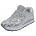 Кроссовки New Balance женские 574 кожаные серебряные