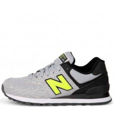 Кроссовки New Balance мужские 574  серо-салатовые