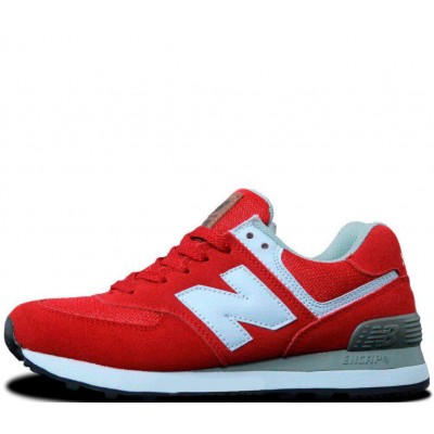 New Balance кроссовки 574 красные 