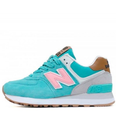 Кроссовки New Balance женские 574 бирюзовые 