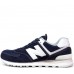 Кроссовки мужские New Balance 574 Dark Blue (White)