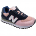 Кроссовки New Balance женские 574 с сеткой синий с розовым