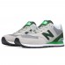 New Balance кроссовки 574 серые с зеленым 