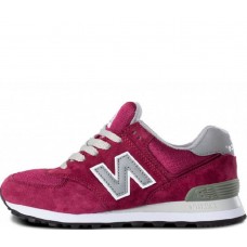 Кроссовки 574 New Balance бордовый с серым