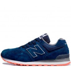 Кроссовки мужские New Balance 574 Dark Blue white 