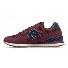 Кроссовки женские New Balance (Нью Баланс) 574 Classic бордовые
