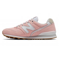 Женские кроссовки New Balance 996 розовые с белым 