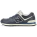 Кроссовки New Balance 574 Leather Blue с мехом