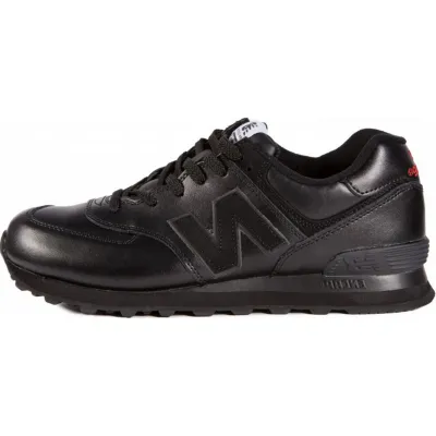 Кроссовки New Balance 574 All Black кожаные