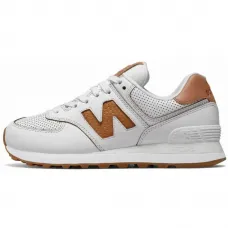 Кроссовки New Balance 574 Classic бело-коричневые