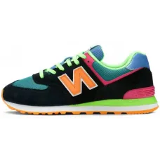 Кроссовки New Balance 574 Black Energy Lime
