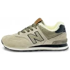 Кроссовки New Balance 574 Beige Black Winter