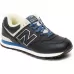Кроссовки New Balance 574 Leather Blue с мехом
