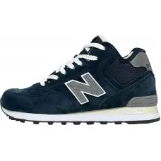 Кроссовки New Balance 574 High Blue (Reflective) с мехом