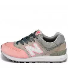 Кроссовки New Balance женские 574 пудра с серым Кроссовки New Balance женские 574 пудра с серым