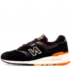 Кроссовки New Balance 997 черно-оранжевые 